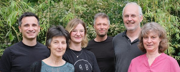 Unser Vorstand. Von links: Sascha Göx, Susanne Dütz, Marlene Zscherper, Pieter Dompeling, Matthias Ulbricht, Stefanie Ulbricht